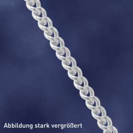 trendor 21987 Extension Chain 925 Silver Rhodium-Plated Flat Curb Style 5 cm