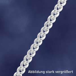 trendor 21986 Extension Chain 925 Silver Flat Curb Style 5 cm
