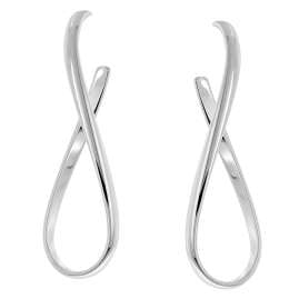 trendor 31159 Damen-Ohrringe 925 Silber Ohrstecker 40 mm