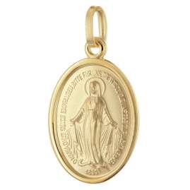 trendor 31164 Halskette Milagrosa 925 Silber Vergoldet Madonna Medaille