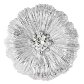 trendor 31162-01 Damen-Kette mit Lotusblatt-Anhänger 925 Silber Rhodiniert