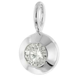 trendor 31156-01 Damen-Halskette mit Zirkonia-Anhänger 925 Sterlingsilber