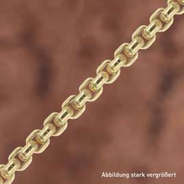 trendor 31170 Box Chain Necklace Gold-Plated 925 Silver Rounded 1,2 mm