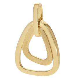 trendor 31194 Pendant Gold 333/8ct Ice-Matt Gold-Plated Silver Chain