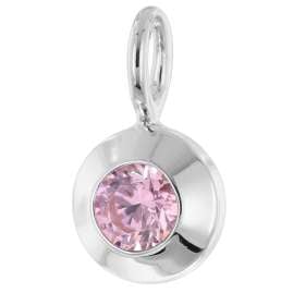 trendor 31156-09 Women's Necklace 925 Silver with Pink Cubic Zirconia