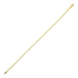 trendor 31221 Damen-Panzerarmband 925 Silber Vergoldet 3,2 mm breit