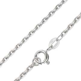 trendor 31229 Damen-Armband 925 Silber Rhodinert Ankerkette 2,2 mm breit