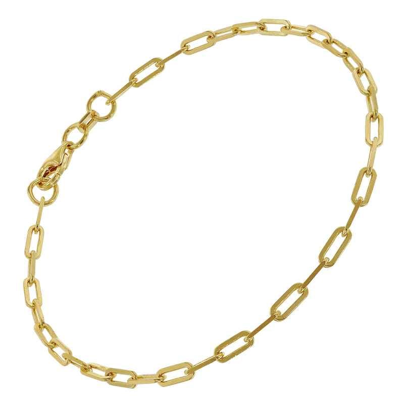 trendor 31253 Damen-Armband 925 Silber Vergoldet 2,5 mm breit