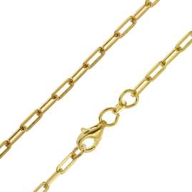 trendor 31253 Damen-Armband 925 Silber Vergoldet 2,5 mm breit