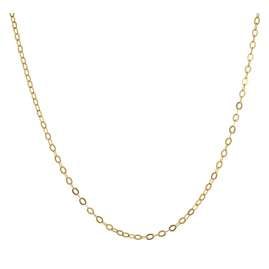 trendor 31204 Halskette 585 Gold 14K Ankerkette 4-seitig diamantiert 1,0 mm