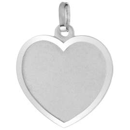 trendor 87271 Silver Pendant Engraving Plate Heart