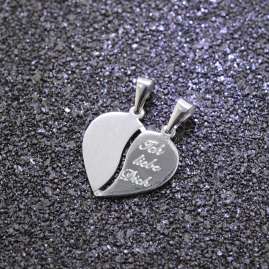 trendor 70050 Silver Charm Separable Heart