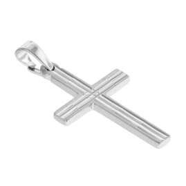 trendor 35851 Cross Pendant Men's Necklace 925 Silver 50 cm