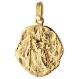 trendor 75318 Christophorus Pendant Gold 333 (8 ct.) with Gold Plated Chain