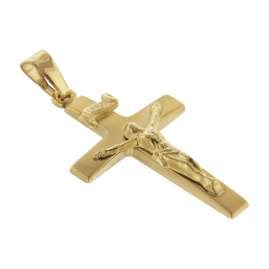 trendor 75551 Pendant Crucifix 24 mm Gold 750 / 18K