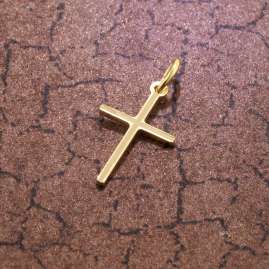 trendor 51094 Kreuz-Anhänger für Kinder 15 mm Gold 333 / 8K