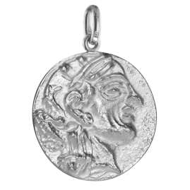 trendor 358841 Pendant Owl/Athena 925 Silver Replica Greek Drachma