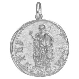 trendor 358843 Anhänger Claudius/Spes 925 Silber Replikat Römische Münze