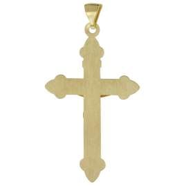 trendor 51999 Cross Pendant with Corpus 585 Gold (14 K) 40 x 27 mm