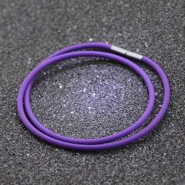 trendor 81736 Rubber Necklace Purple