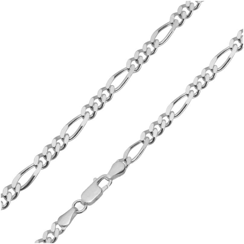 trendor 85925 Silberkette für Herren 925 Sterlingsilber Figaro-Muster