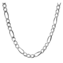 trendor 85925 Men's Necklace Silver 925 Figaro Chain