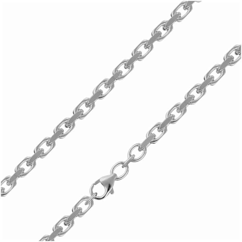 trendor 85772 Silber-Halskette für Herren 3,8 mm breit