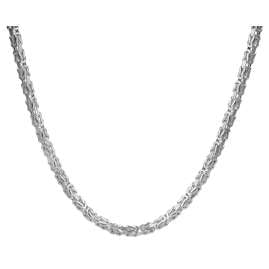 trendor 86113 Necklace for Men 925 Sterling Silver Byzantine 4.7 mm