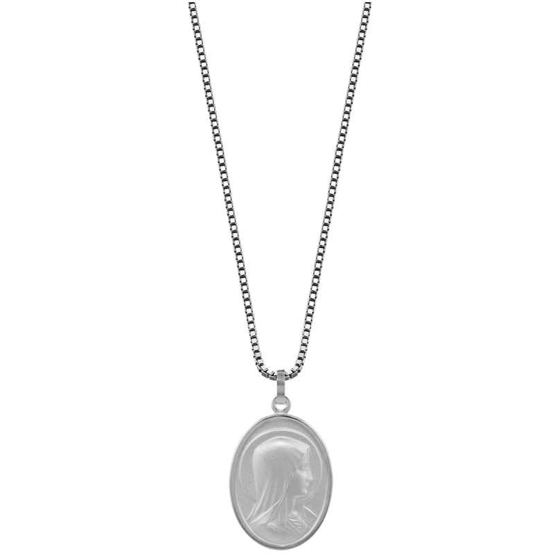 trendor 79589 Silver Necklace with Madonna Pendant 4260333979589