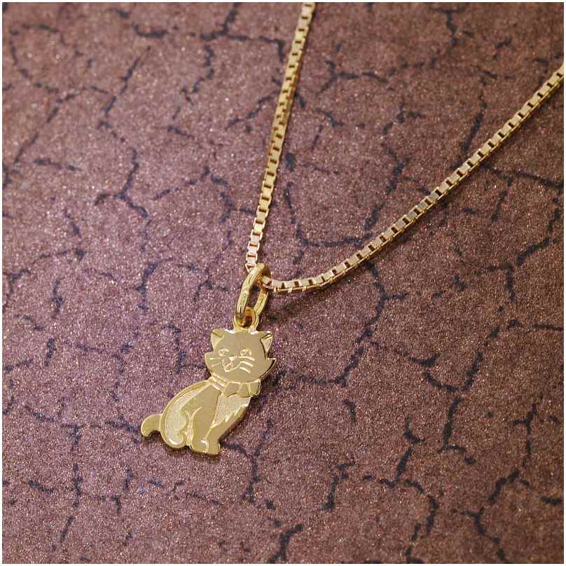Produktbild von Kreuz Kette Kommunion Junge Trendor Kreuz-Anhänger Für Kinder Gold 333 + Goldplattierte Silberkette 39575-38 38 Cm Kommunion Kette Junge