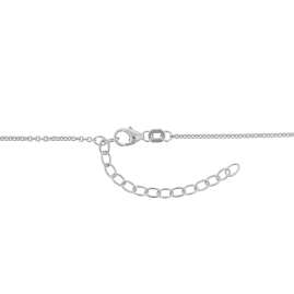 trendor 08028 Silver Necklace with Zirconia Heart