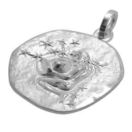 trendor 08441-02 Sternzeichen Wassermann mit Halskette 925 Silber Ø 16 mm