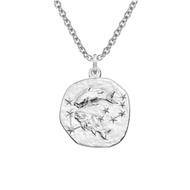 trendor 08441-03 Zodiac Pisces with Necklace 925 Silver Ø 16 mm