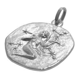 trendor 08449 Sternzeichen Jungfrau mit Halskette Silber 925