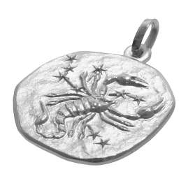 trendor 08441-11 Silver Zodiac Scorpio with Necklace