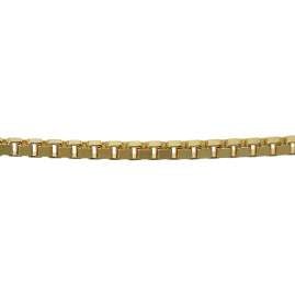 trendor 08946 Cubic Zirconia Pendant + Box Chain Necklace Gold 333/8 ct