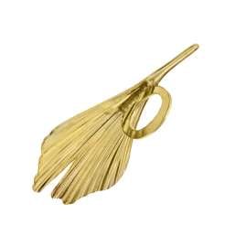 trendor 08950 Gingko-Blatt mit Venezianer Halskette Gold 333/8 Karat