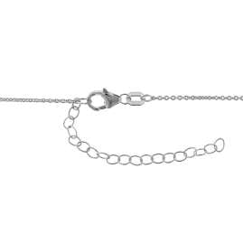trendor 08996 Two-Row Silver Necklace