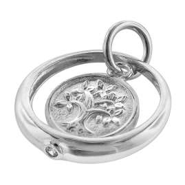 trendor 75228 Kinderschmuck 925 Silber Taufring und Lebensbaum