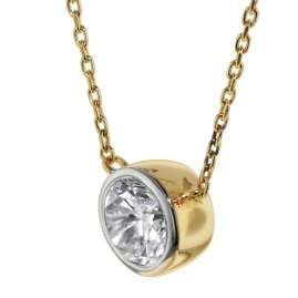 trendor 75347 Necklace with Zirconia Pendant Gold 585 / 14K
