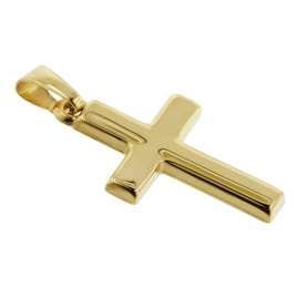 trendor 75421 Cross 18 mm Gold 333 / 8K with Gold Plated Children's Necklace