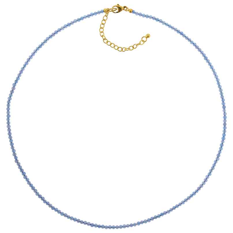 trendor 75480 Damen-Halskette Blauachat Ø 2,5 mm 4260641754809