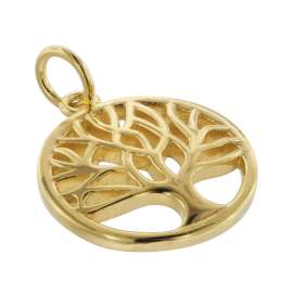 trendor 75655 Women's Necklace with Tree Of Life Pendant Gold Plated Silver