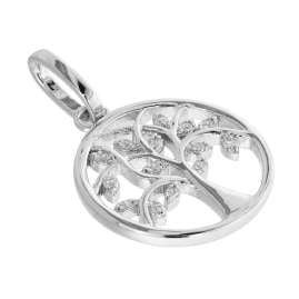 trendor 75702 Necklace With Pendant Tree Of Life Silver 925 Cubic Zirconias