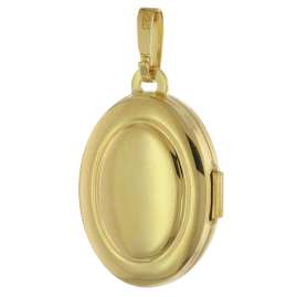 trendor 75727 Medaillon mit Damen-Kette Gold auf Silber