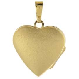 trendor 75738 Medaillon Herz mit Damen-Halskette Gold auf Silber 925