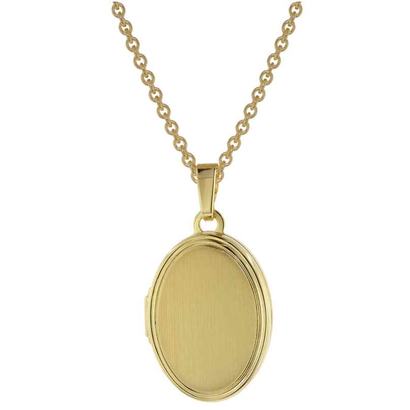 trendor 75745 Ladies' Locket Necklace Gold Plated Silver 925