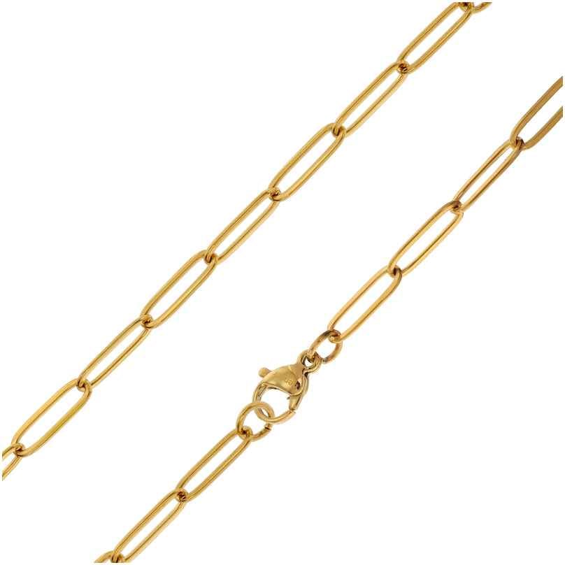 trendor 75880 Halskette für Damen Gold auf Edelstahl Bicycle-Chain 45 cm 4260641758807