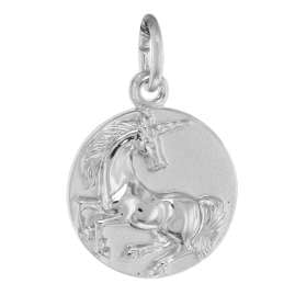 trendor 75949 Unicorn Pendant Necklace for Kids Silver 925