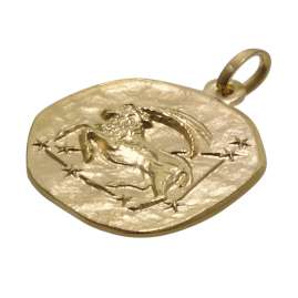trendor 75905-01 Children's Zodiac Sign Capricorn Gold 333 Pendant + Necklace